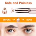 thumbnail image 2 of Cabezal de repuesto para depiladora de cejas, compatible con el aseo perfecto, herramienta de eliminación de vello facial para mujeres, aseo suave con cepillo de limpieza, oro rosa (4 piezas) Ormromra WMZL-1131, 2 of 5