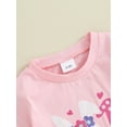 thumbnail image 5 of Jxzom Infant Baby Boy Girl My First Easter Outfit 0 3 6 12 18 Months Bunny Carrot Romper Long Sleeve Crewneck Sweatshirt Bodysuit, 5 of 8
