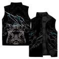 thumbnail image 4 of Chalecos de invierno cálidos para hombre, camiseta sin mangas de algodón con estampado fresco con tigre y leopardo, chalecos de invierno para hombres, chalecos de viento frío, ropa, 4 of 5