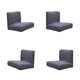 thumbnail image 1 of Cubierta De Silla Elástica Que Cubierta De Asiento Para Restaurante 2, Sistema 4pcs Del Comedor Gris-4 Baoblaze Cubierta de silla de comedor elástica, 1 of 5