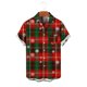 thumbnail image 5 of Blusa y camisa de manga corta con cuello vuelto para hombre, blusa informal de moda con cuello vuelto, blusa estampada de manga corta con botones, blusa de poliéster para hombre, 5 of 5