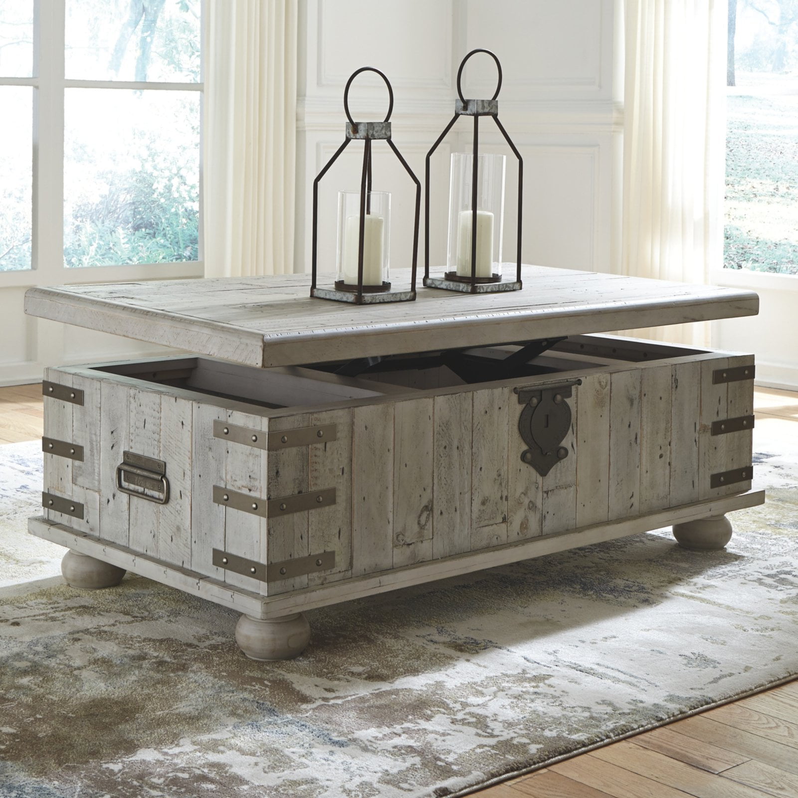 Signature Design by Ashley Carynhurst Lift Top Cocktail Table - Walmart