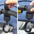 thumbnail image 3 of Paquete de 2 ganchos giratorios de 360 ​​grados para cochecito, ganchos antideslizantes resistentes para colgar bolsas de pañales, clips para cochecito (azul) JAMW Sencillez, 3 of 5