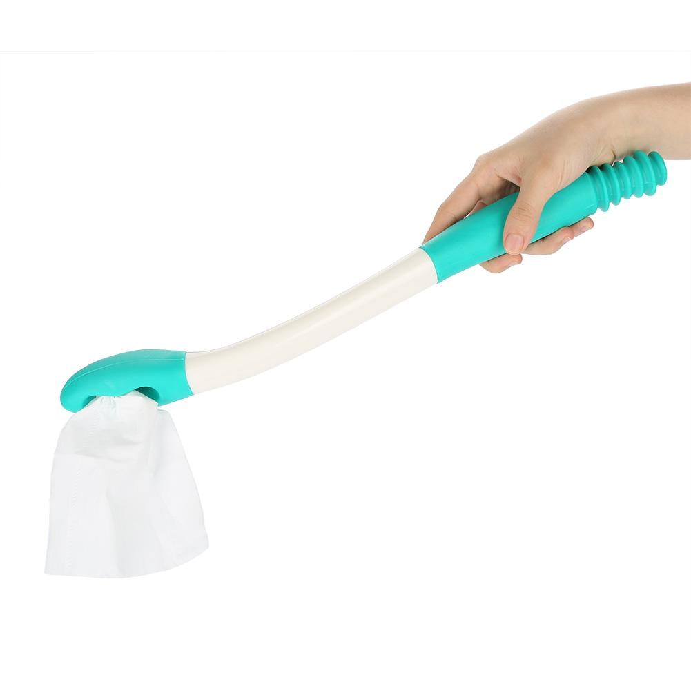 Tissue Grip, Long Handle Wiper,Long Handle Reach Comfort Bottom Wiper Holder Toilet Paper Tissue Grip Self Wipe Aid Helper