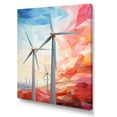 thumbnail image 2 of Designart "Simplistic Wind Energy I" Wind Turbines Wall Art Prints, 2 of 7