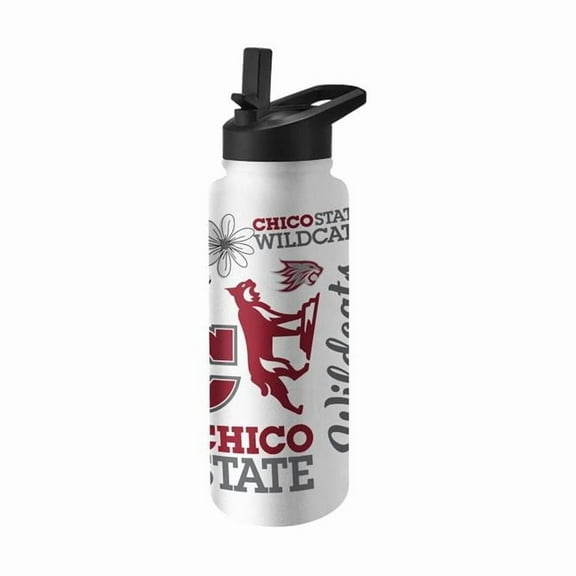 Logo Brands 445-S34QB-63 Cal State Chico 34 oz Native Quencher Bottle