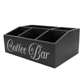 thumbnail image 1 of Organizador de la Estacia de Café, Cápsula de Almacenamiente de Soporte de Soporte de Café Inodoro 5 Compartimos Simples de Madera para Encimera, 1 of 7