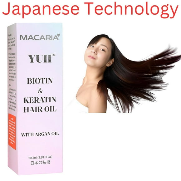 YUII Biotin & Keratin hair oil for hair regrowth | biotin hair growth | biotin hair oil|biotin oil for hair growth |super blend biotin oil | biotin oil for hair thanks