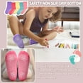 thumbnail image 3 of 15 Pairs Toddler Socks for Girls Non-Slip Crew Anti Slip Sticky Socks With Grips for 1-7 Years Kids Preschool Girls, 3 of 5