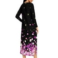 thumbnail image 6 of Aboser Lightweight Zip Front Robes for Women Elegant Floral Printed Bathrobe Long Sleeve Full Length Housecoat Soft Loungewear Nightgown with Two Side Pockets Sleepwear, 6 of 9