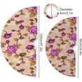 thumbnail image 3 of FMSHPON Art Flower Xmas Christmas Tree Skirt Stand Mat for Holiday Party Decoration Indoor Outdoor 36 inches, 3 of 6