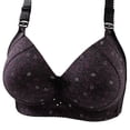 thumbnail image 2 of Gymayou Full Coverage Cotton Wireless Bra for Older Ladies No Underwire Comfort Support Bra Breathable Side Shaping Bras Black L, 2 of 9