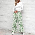 thumbnail image 5 of Delayuji Women's Wide Leg Pants Floral Printed Palazzo Pants High Waisted Casual Loose Straight Leg Pants with Pockets Womens Trousers, 5 of 6
