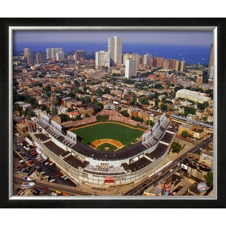 Wrigley Field Framed Photographic Print Wall Art - 26.5x22.5 - Walmart.com