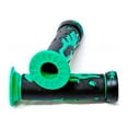 thumbnail image 3 of Krator ATV / PWC Green Flame Grips Handgrips Quad UTV Compatible with Arctic Cat TRV, 3 of 5