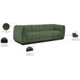 thumbnail image 2 of Meridian Furniture Quinn 101" 3-Piece Fabric Modular Sofa in Green, 2 of 11