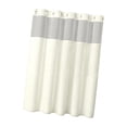 thumbnail image 2 of Cortina de ducha resistente y multifuncional, accesorio de baño para hotel, poliéster. Crema, 2 of 9