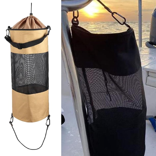 Bolsa de basura portátil para botes al aire libre Bolsas de basura de aro de gran capacidad para Camper de botes Cola Bolsas de basura para barcos