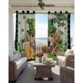 thumbnail image 6 of St Patricks Day Blackout Curtains for Bedroom Living Room Darkening Curtains 54 Inch Long Farmhouse Watercolor Dogs Green Shamrock Short Curtain for Small Window Treatment Grommet Drapes 42"x54"x2, 6 of 9