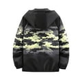 thumbnail image 3 of WREESH Fashion Jacket Man Camouflage Gradation Pockets Zipper Hooded Coat Yellow, 3 of 4