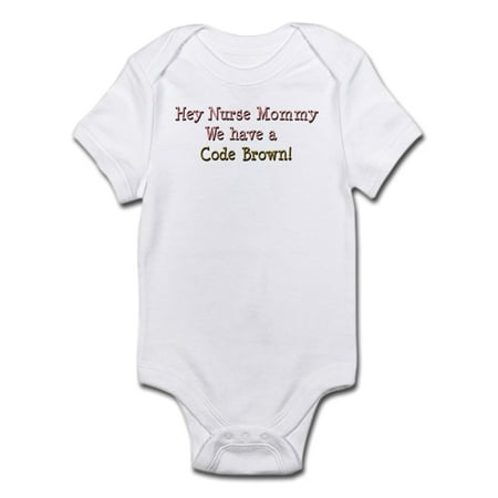 

CafePress - Nursemommy_Codebrown1 Body Suit - Baby Light Bodysuit