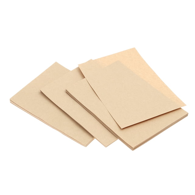 LOLIPPYY 3Set Vintage Kraft Writing Paper Light Brown for Smooth Letter Writing and Stationery Use