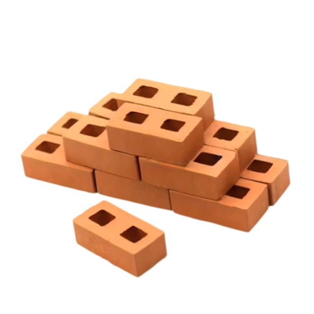MERIGLARE 13 Pieces Mini Bricks Model Micro Landscape Decor for Crafts Project Scenery red