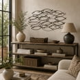 thumbnail image 2 of DecMode Coastal Metal School of Fish Wall Décor with Dark Gray and Silver Metal Finish, Set of 36"W x 19"H, 2 of 8