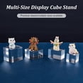 thumbnail image 4 of 12PCS Clear Acrylic Cube Acrylic Jewelry Display Bases Clear Polished Acrylic Display Cuboid Acrylic Display Block for Ring Jewelry Display Collectibles Figures Holder Base - 4 Sizes, 4 of 6