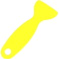 thumbnail image 2 of 6pcs Premium Plastic Scraper Paint Scraper Putty Applicator,Yellow, SH-079, For Decals, Wallpapers, Restorations, Caulks and Putties by, 2 of 5