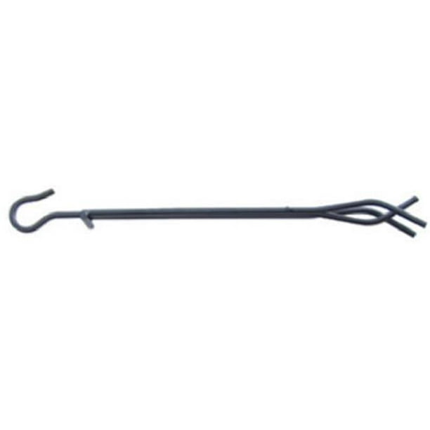 15349 30 in. Fireplace Wrought Iron Single Tong Black