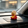 thumbnail image 3 of Glam Country Star Rubber Duck, Collectible Bath Duck with Big Blonde Wig & Red Dress, Novelty Desktop Ornament, Fun Gift for Dolly Fans, 3 of 6