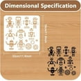 thumbnail image 2 of PET Hollow Out Drawing Painting Stencils for DIY Scrapbook Photo Album Robot 300x300mm, 2 of 7