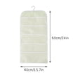 thumbnail image 2 of Wovilon 510 Non-Woven Double-Sided Storage Bag Washable Wardrobe Multi-Pocket Bra Hanging Bag Door Rear Socks Storage Bag, 2 of 5