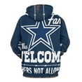 thumbnail image 3 of Football Cowboys Men's Women Vintage 3D Hooded Sweatshirt - All-Season Loose Fit Streetwear, 3 of 6