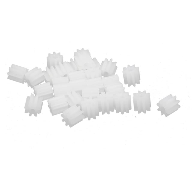 30PCS Rueda de Engranaje de 8 Dientes con Diámetro de Agujero de 1.5mm de Plástico para Coche RC