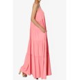 thumbnail image 4 of TheMogan Robe Longue Maxi à Volants Superposés Col en V pour Femmes avec Poche Décontractée, 4 of 6