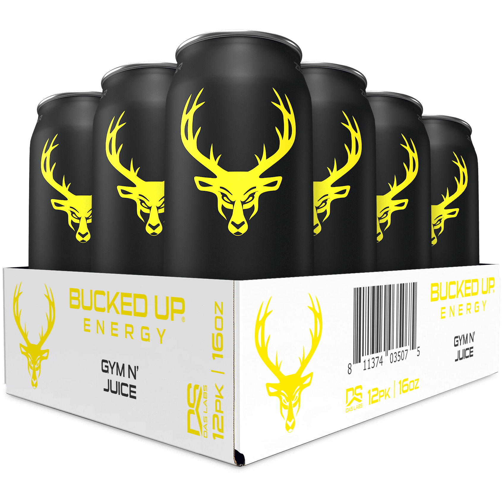 Buy Bucked Up Energy Drink, Gym N' Juice, 12 Cans, 16 fl oz, 300 mg