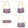 thumbnail image 7 of FORMRS Womens Shoulder Bag with Chain Strap Clutch Purse Cute Tote Handbag, Colorful Wavy Pattern, 7 of 7
