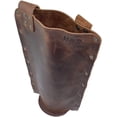 thumbnail image 3 of Rustic Leather Single Wine Carrier for Standard 750ml Bordeaux Bottle :: Espresso, 3 of 7