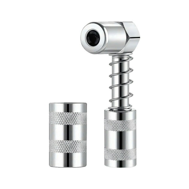 Scienceny Adaptador de boquilla de grasa duradero y eficiente de Metal para una fácil operación adaptador de conector de grasa de 90 grados Vehículos, repuestos y accesorios Mis