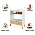 thumbnail image 4 of Boahaus Ashbourne Bar Cabinet with Drawer, Shelves & Wine Rack, Space-Saving Design, 4 of 10