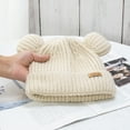 thumbnail image 6 of Dengjunhu Bear Ears Shape Beanie Hat Knitted Hat Knit Caps Winter Knit Hat for Women Girls Boys Teens Winter Christmas Hats, 6 of 7