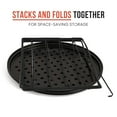 thumbnail image 4 of Chef Pomodoro Pizza Baking Set with 3 Pizza Pans and Pizza Rack, Non-stick Perforated Pizza Trays, for Oven, Grill, Barbeque (13-Inch Pans), 4 of 5