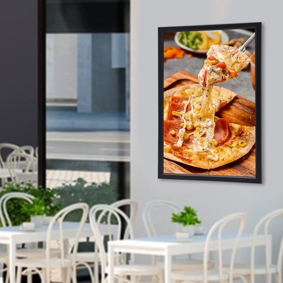 LED Movie Poster Art Picture Frame, 24" X 36" Wall Mounted Light Box for Advertising Display