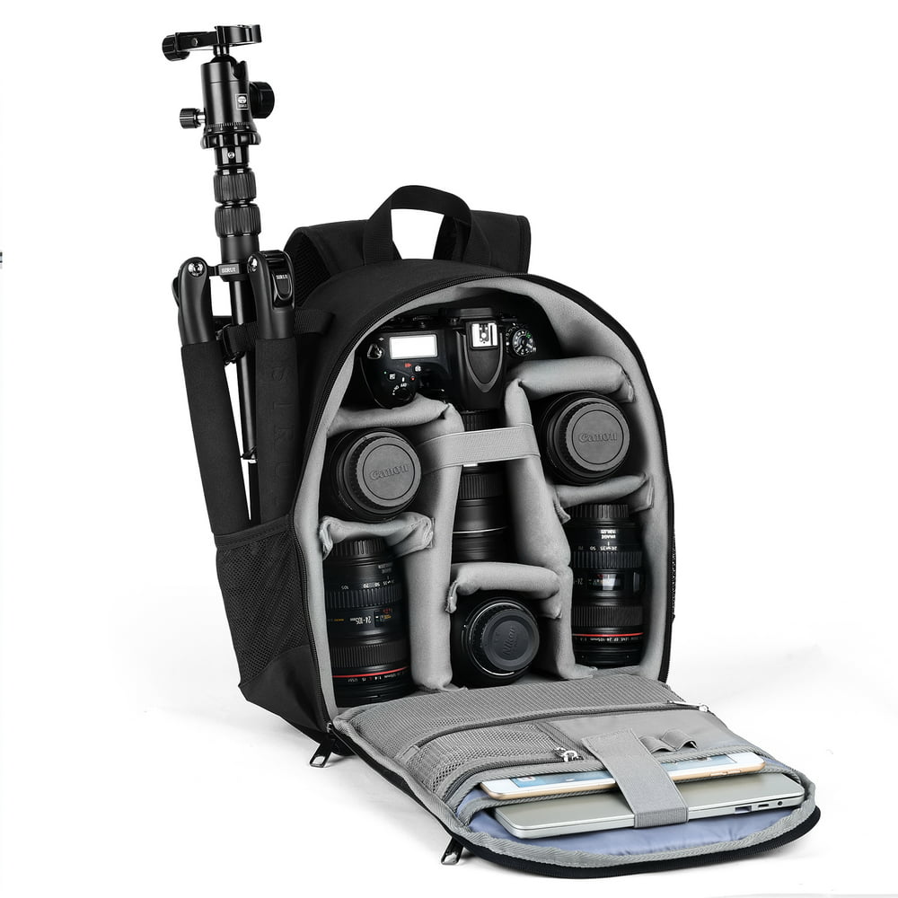 TAAOKA Camera Sling Bag，Waterproof Camera Case with Tripod Holder，DSLR/SLR/Mirrorless Camera Bags Crossbody for photographers-Pink
