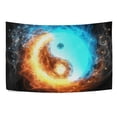 thumbnail image 4 of MYPOP Yin Yang Ice And Fire Tapestry Wall Hanging Decoration Home Decor Living Room Dorm 90 x 60 inches, 4 of 4