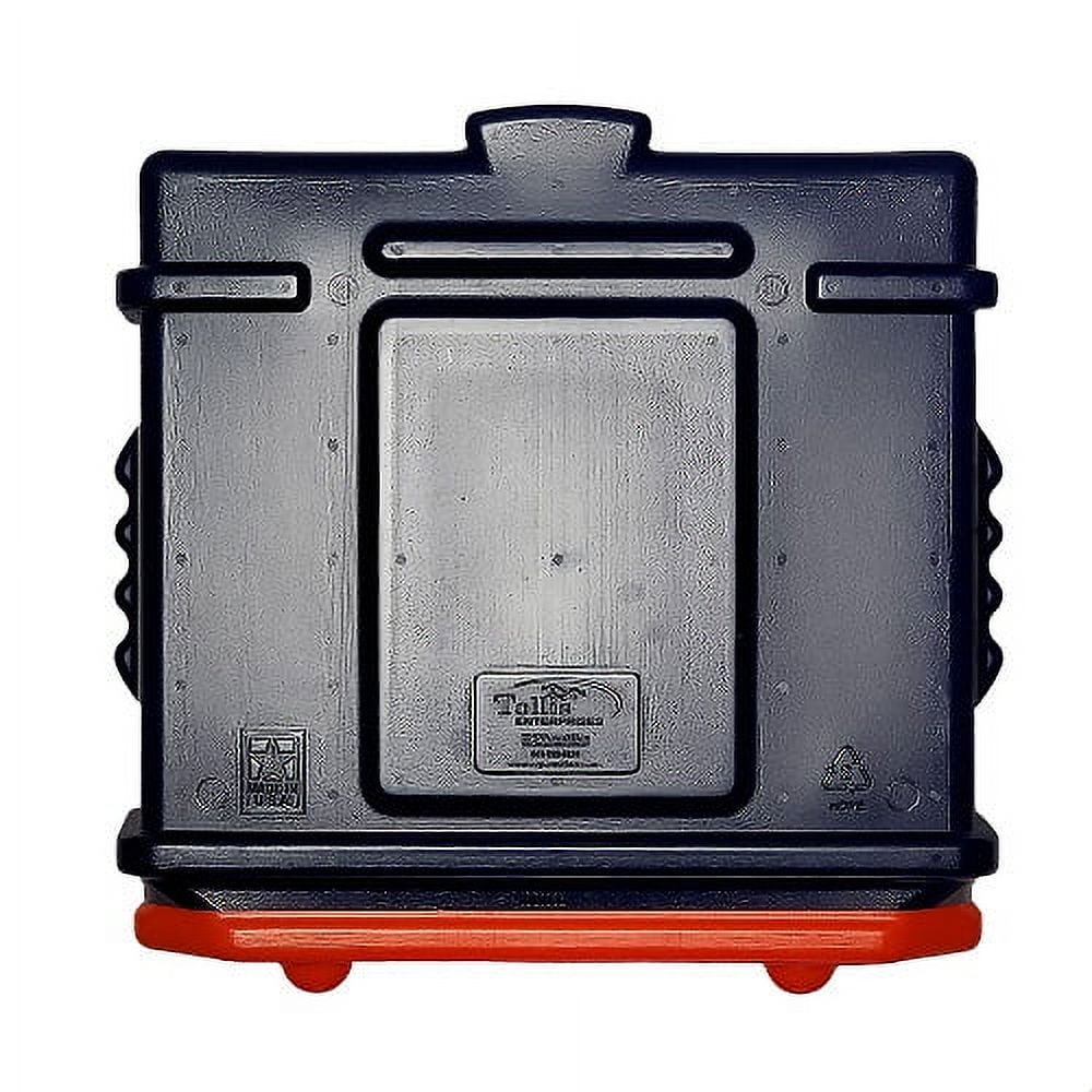 EZ Permit Box w/4x4 Adapter Blue and Orange