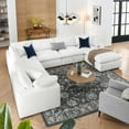 thumbnail image 1 of Modway Commix 7-Piece Down Filled Overstuffed Sectional Sofa in Pure White, 1 of 10
