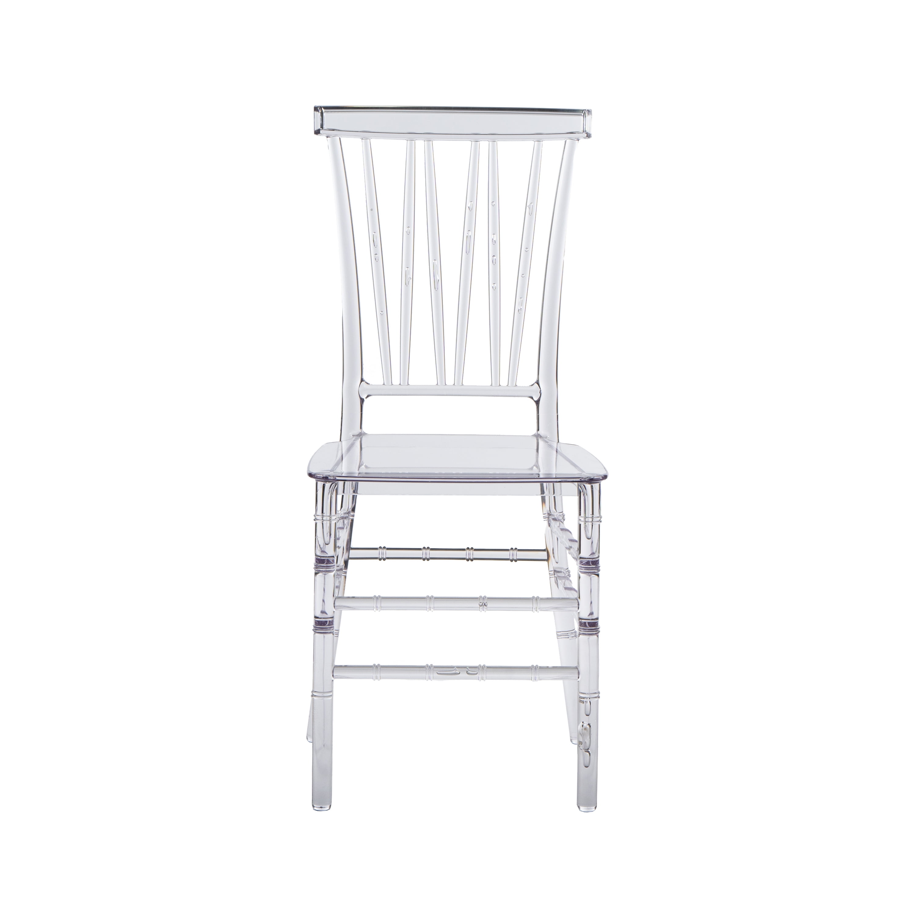 Techni Home Stackable Chiavari Style Clear Acrylic Event Chairs – Set of 4